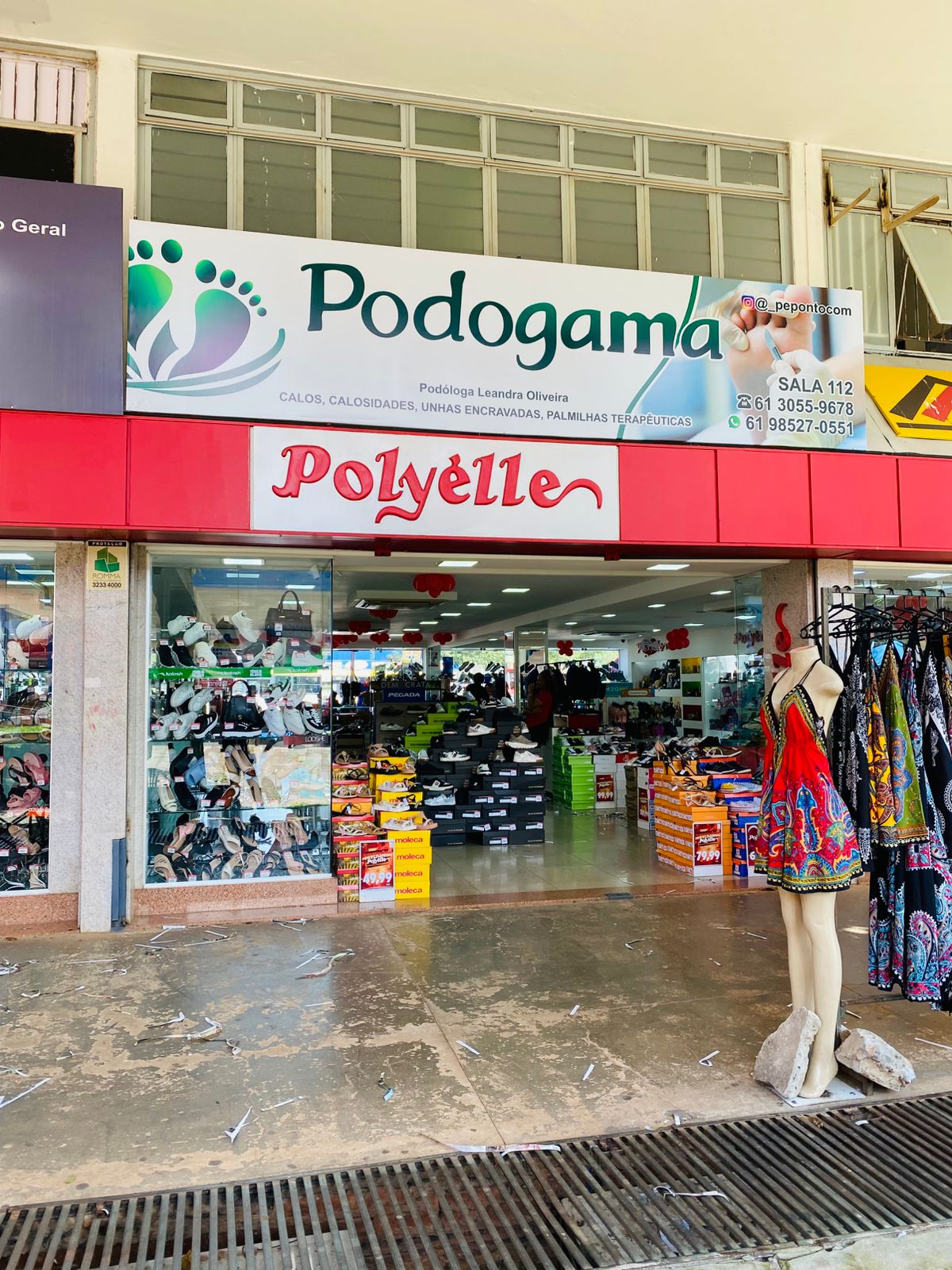 Fachada da Clínica PodoGama no Edifício Polyélle, Gama-DF
